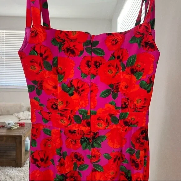 Monique Dress in Floral Pink - Picture 9 of 10